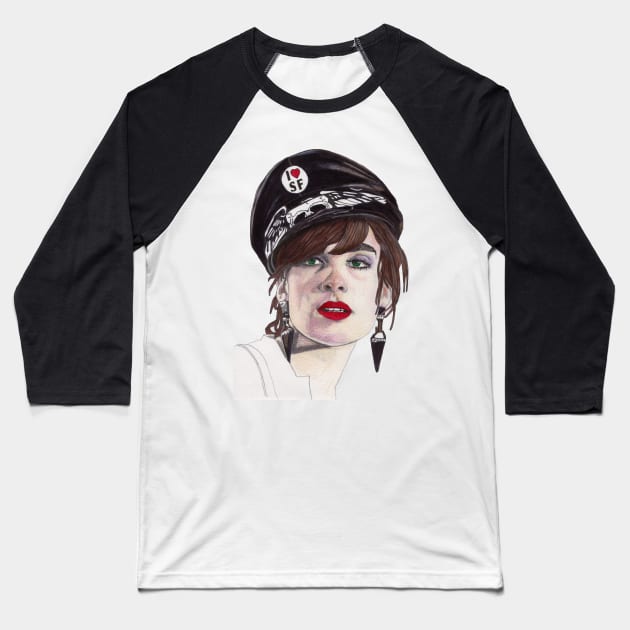 Frantic Michelle Baseball T-Shirt by paulnelsonesch